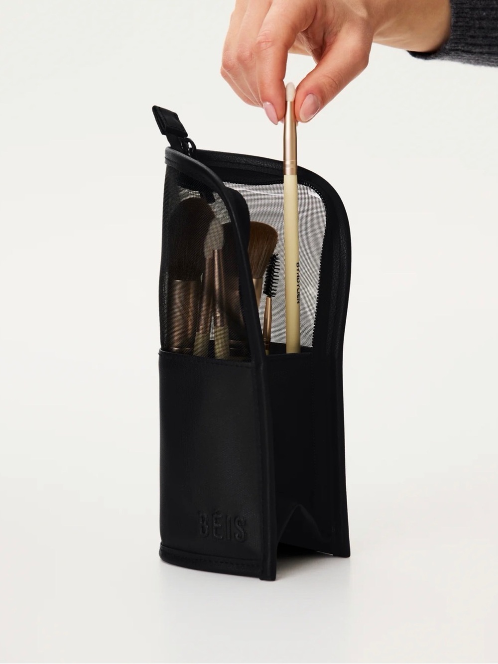 Béis Makeup Brush Pouch in Black